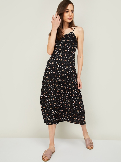 

Ginger by Lifestyle Multicoloured Floral A-Line Midi Dress, Multi