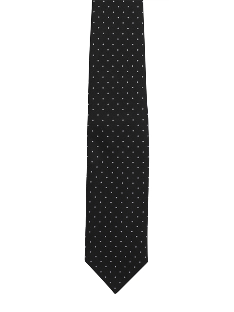 

Alvaro Castagnino Men Black & White Printed Broad Tie
