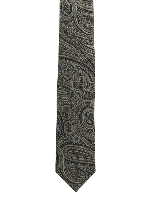 

Alvaro Castagnino Men Black & Brown Printed Broad Tie