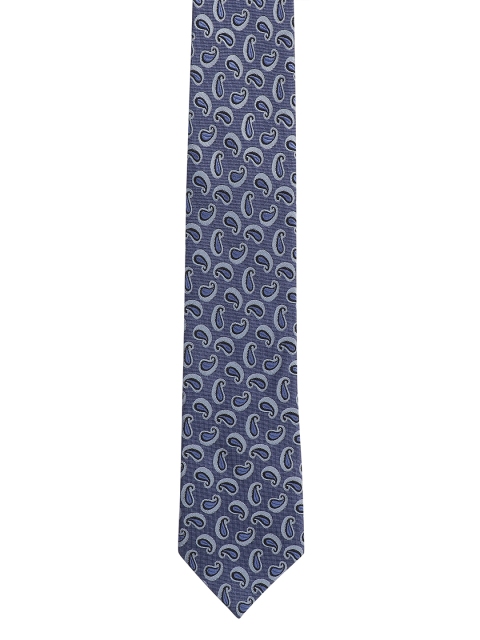 

Alvaro Castagnino Men Blue & Grey Woven Design Broad Tie