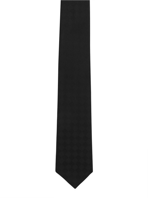 

Alvaro Castagnino Men Black Woven Design Broad Tie