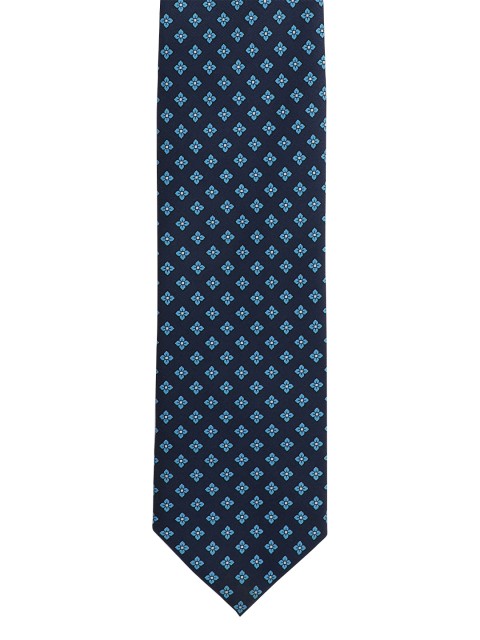 

Alvaro Castagnino Men Blue & Cream-Coloured Printed Skinny Tie