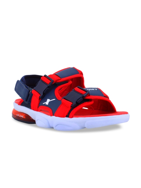 

Sparx Men Red & Blue Solid Sports Sandals