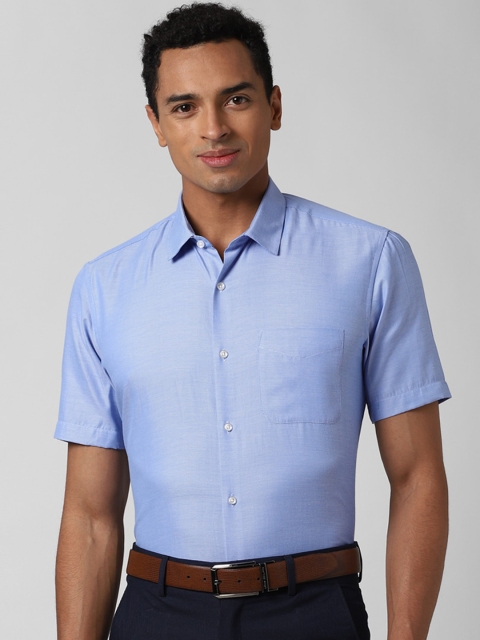 

Peter England Men Blue Opaque Formal Shirt