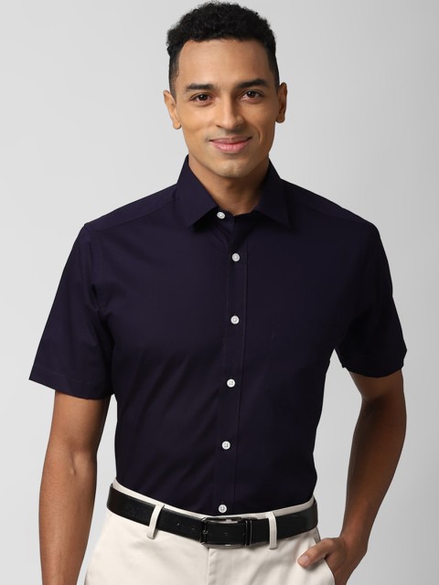 

Peter England Men Purple Opaque Formal Shirt