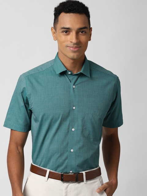 

Peter England Men Green Opaque Formal Shirt