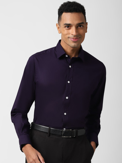 

Peter England Men Purple Opaque Formal Shirt