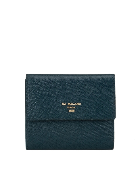

Da Milano Women Green Textured Three-Fold Wallet