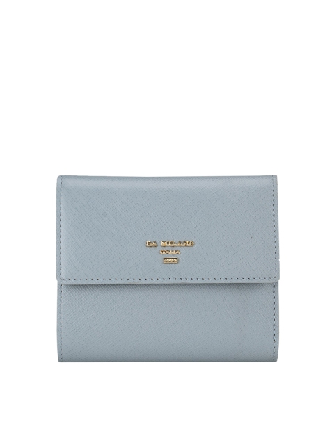 

Da Milano Women Blue Textured Three-Fold Wallet