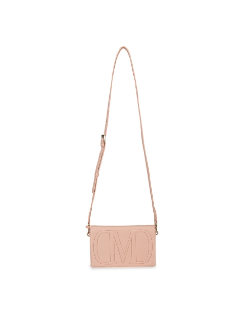 

Da Milano Women Pink Textured Purse With Sling Strap