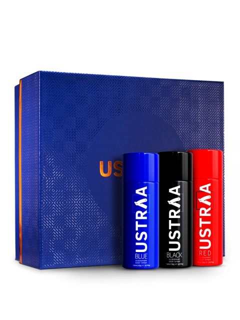 

Ustraa Set of 3 Deodorant, Black
