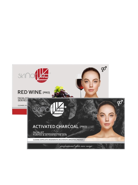 

Skinatura Set of 2 Red Wine (Skin Rejuvenator) + Activated Charcoal Facial Kit, White