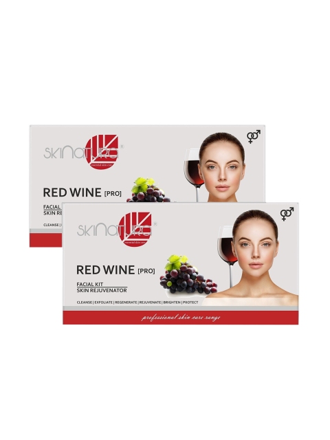 

Skinatura Set of 2 Red Wine (Pro) Facial Kit For Skin Rejuvenator, White