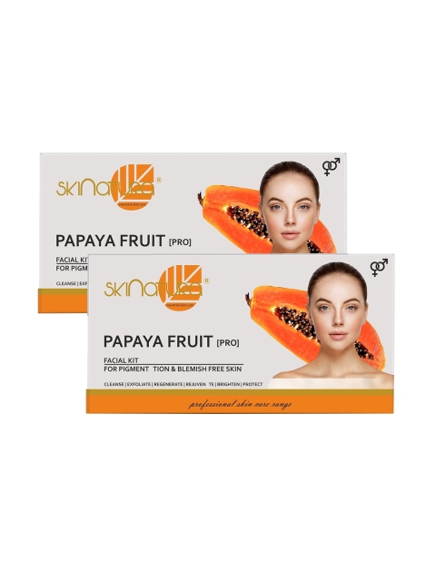 

Skinatura Set of 2 Papaya Fruit (Pro) Facial Kit For Pigmentation & Blemish Free Skin, White