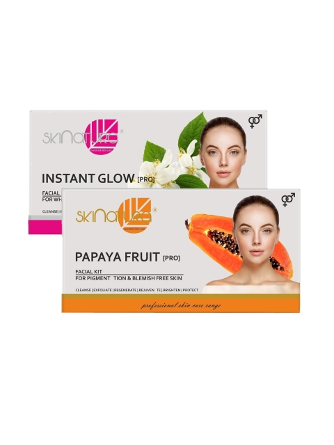 

Skinatura Set of 2 Instant Glow + Papaya Fruit Facial Kit, White