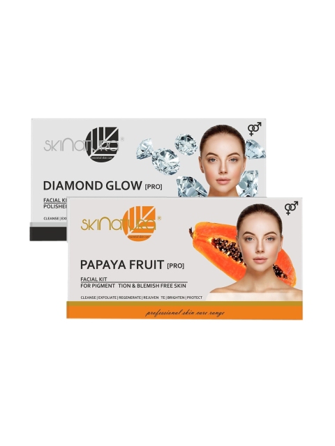 

Skinatura Set of 2 Diamond Glow + Papaya Fruit Facial Kit, White