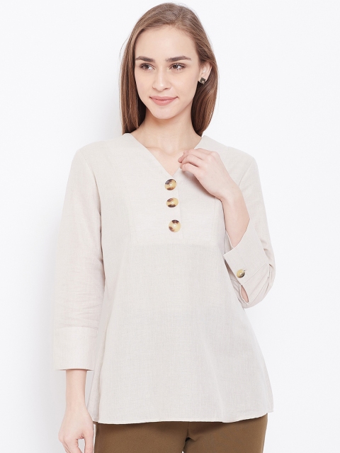 

Madame Beige A-Line Longline Top