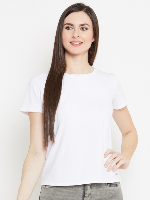 

Madame White Solid Regular Top