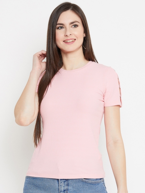 

Madame Pink Cut Out Regular Top