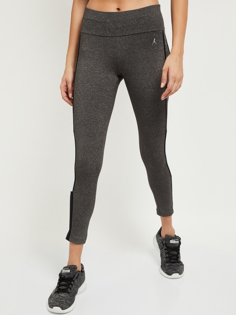 

max Women Charcoal Grey Solid Tights