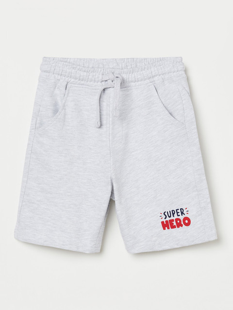 

Fame Forever by Lifestyle Boys Grey Melange Mid-Rise Regular Shorts