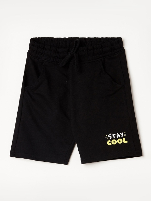 

Fame Forever by Lifestyle Boys Black Mid-Rise Regular Shorts