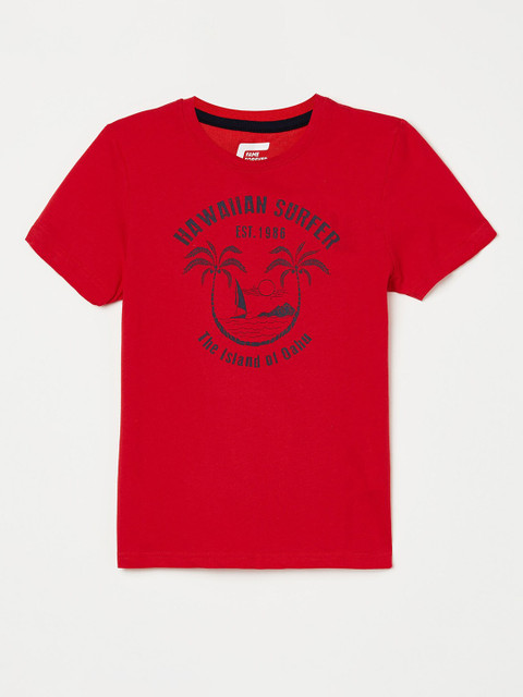 

Fame Forever by Lifestyle Boys Red Graphic Printed T-shirt