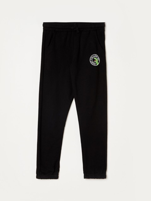 

Fame Forever by Lifestyle Boys Black Solid Slim-Fit Cotton Joggers