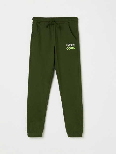 

Fame Forever by Lifestyle Boys Olive Green Solid Slim Fit Joggers