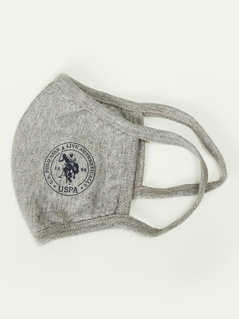 

CODE by Lifestyle Men Grey & Navy Blue Solid 2-Ply Reusable Adjustable Cotton Cloth Face Mask