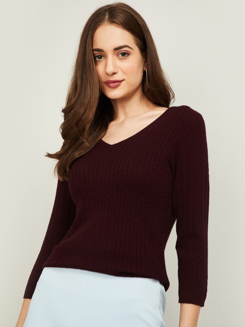 

Bossini Burgundy Regular Top