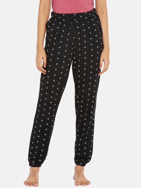 

Dreamz by Pantaloons Women Black Printed Lounge Pants