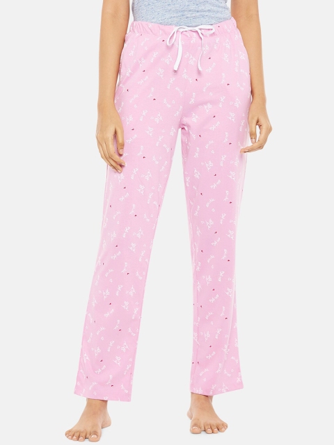 

Dreamz by Pantaloons Women Pink Printed Lounge Pants