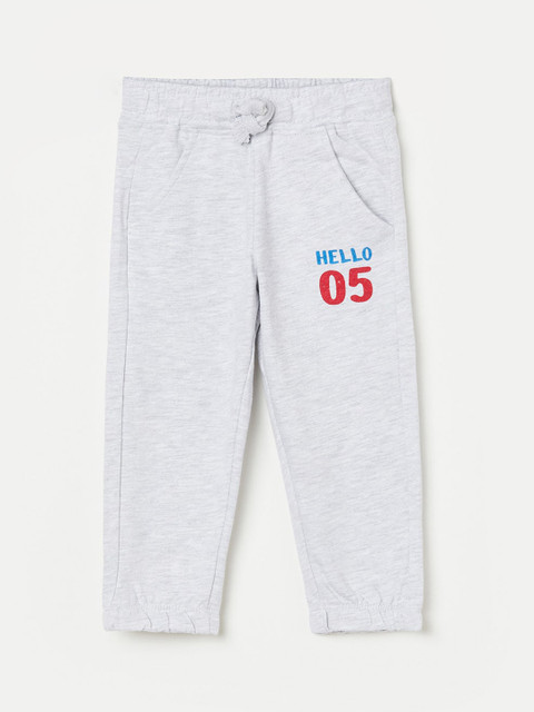 

Juniors by Lifestyle Boys Grey Solid Cotton Track Pants