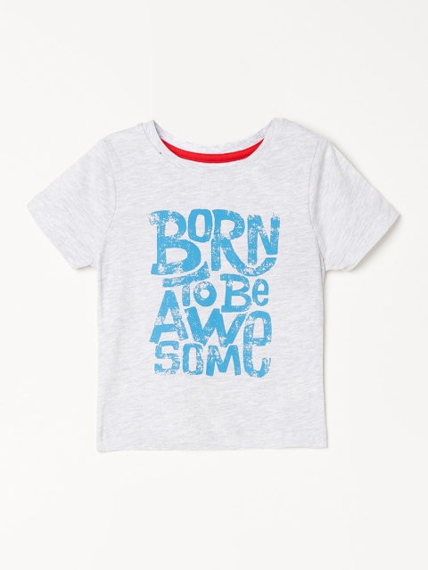 

Juniors by Lifestyle Boys Grey Printed T-shirt