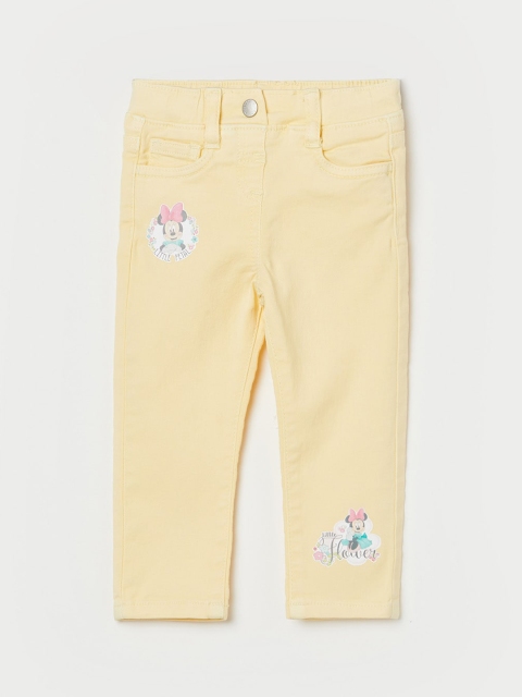 

Juniors by Lifestyle Girls Yellow Slim Fit Minnie Mouse Printed Jeans