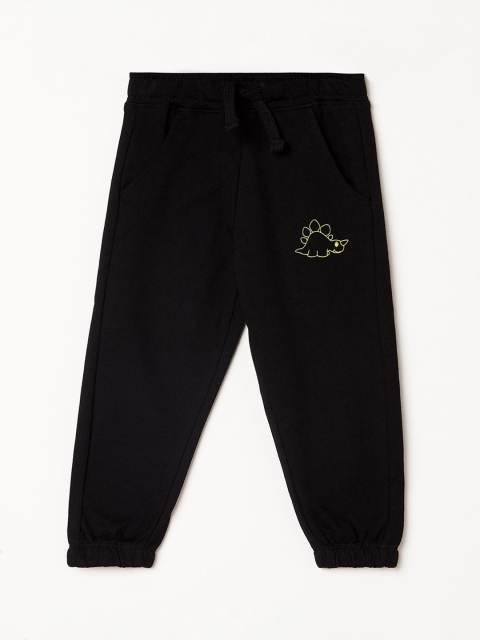

Juniors by Lifestyle Boys Black Solid Cotton Joggers