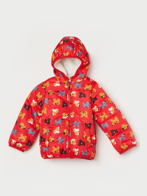 

Juniors by Lifestyle Boys Red Puffer Hooded Jacket