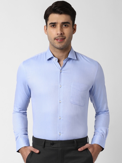 

Peter England Elite Men Blue Slim Fit Opaque Formal Shirt