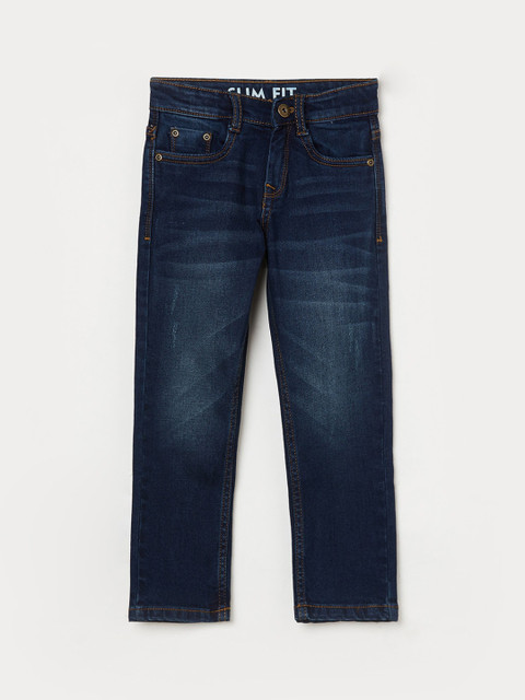 

Denimize by Fame Forever Boys Blue Slim Fit Light Fade Jeans