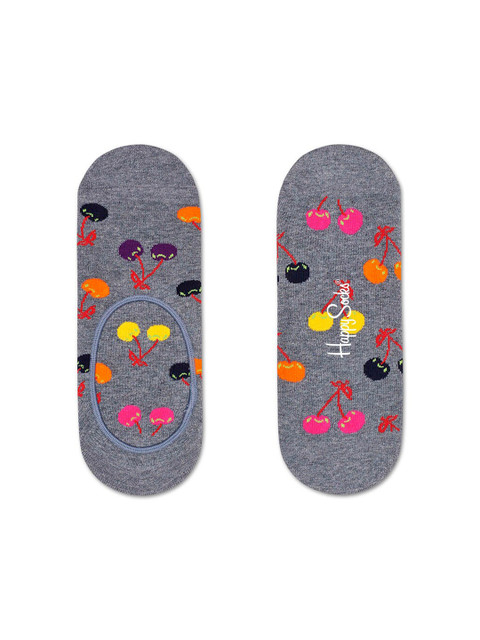 

Happy Socks Unisex Grey & Orange Cherry Patterned Shoe Liner