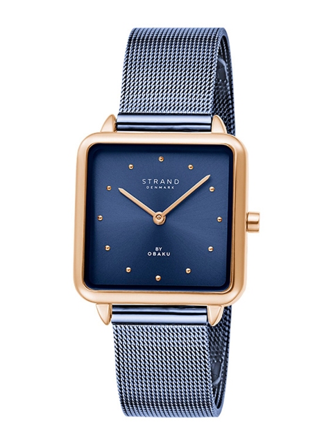 

STRAND BY OBAKU Women Blue Brass Dial & Blue Straps Analogue Watch - S718LXVLML