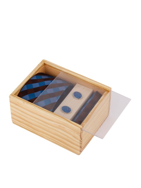 

Alvaro Castagnino Men Blue & Brown Accessory Gift Set