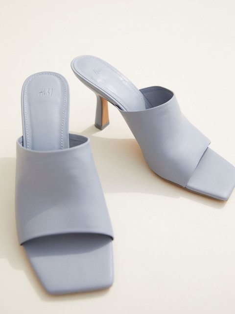 

H&M Womens Grey & Blue Mules