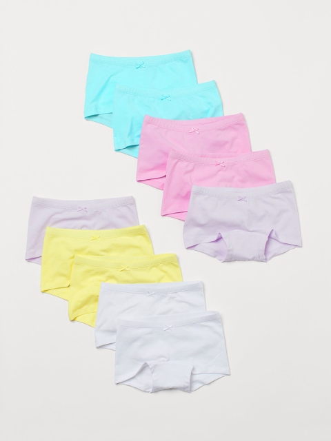 

H&M Girls 10-pack cotton boxer briefs, White
