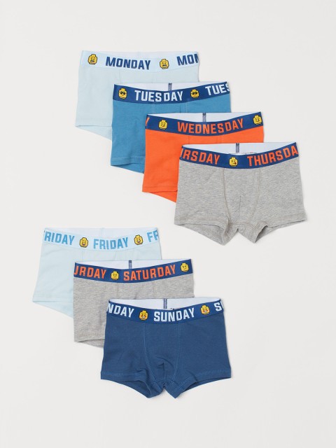 

H&M Boys 7-Pack Printed Boxer Shorts, Grey