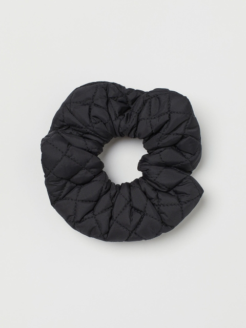 

H&M Womens Black Quilted Scrunchie
