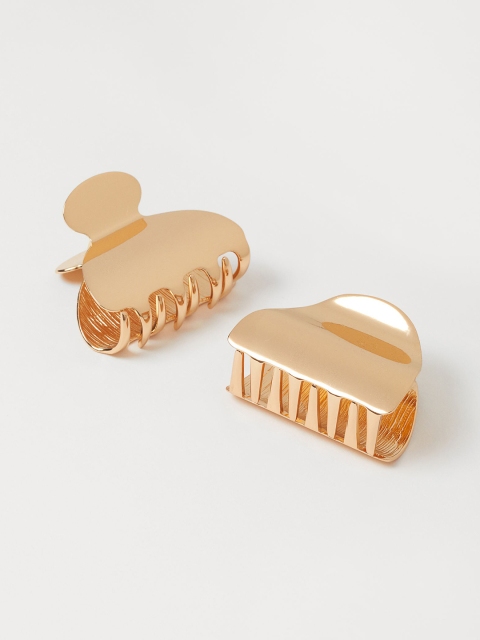 

H&M Womens Gold 2-pack Hair Clips