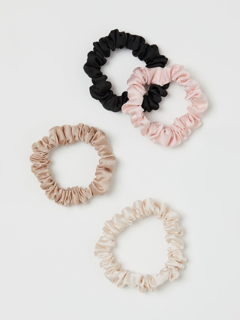 

H&M Womens White & Black 4-pack Scrunchies