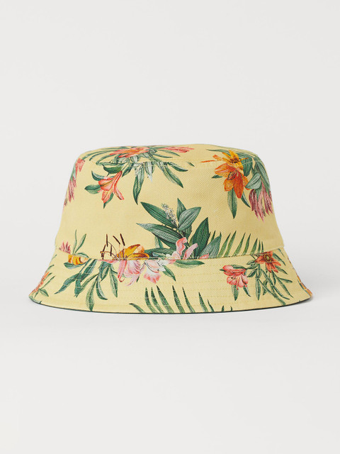 

H&M Mens Green & Yellow Reversible Bucket hat